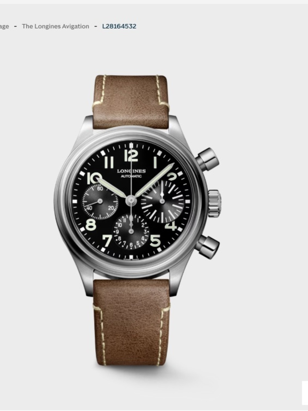Longines aviation bigeye watch
